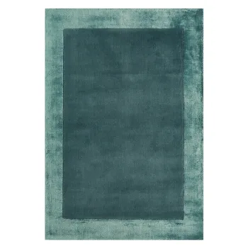 Covor in culoarea petrolului handmade din amestesc de lana 160x230 cm Ascot - Asiatic Carpets imagine