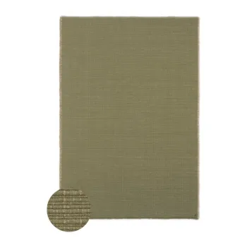 Covor kaki tesut manual din bumbac 140x200 cm Handloom - Lorena Canals imagine