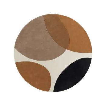 Covor maro coniac rotund din lana o 160 cm Ruvia - Villeroy&Boch imagine