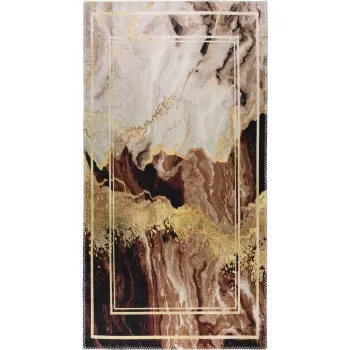 Covor maro/crem lavabil 50x80 cm - Vitaus imagine