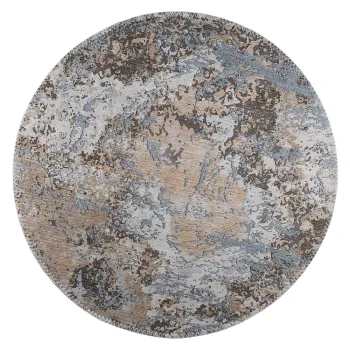 Covor maro deschis lavabil rotund o 80 cm - Vitaus imagine