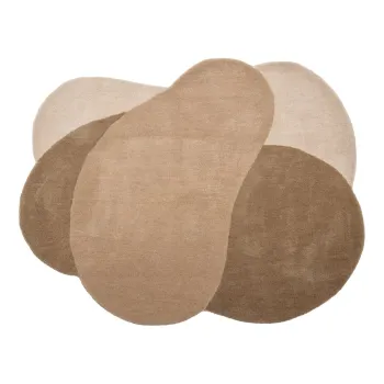 Covor maro din lana 110x140 cm Denton - Bloomingville imagine