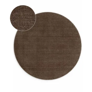 Covor maro tesut manual rotund din lana o 200 cm Greenwich - Ted Baker imagine