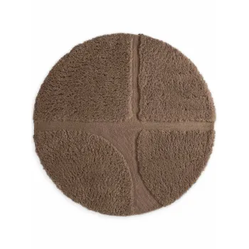Covor maro tesut manual rotund o 160 cm Lambeth Jasper - Ted Baker imagine