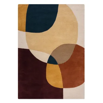 Covor mov tesut manual din lana 200x290 cm Glow Purple Multi - Flair Rugs imagine