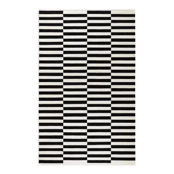 Covor negru-alb reversibil/tesut manual din lana 200x300 cm Donna - Hanse Home imagine