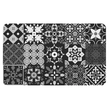 Covor negru din PVC 45x75 cm Salou - douceur d'interieur imagine