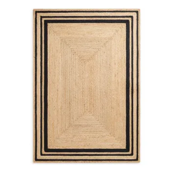 Covor negru/in culoare naturala reversibil/tesut manual din iuta 80x150 cm Looma - Hanse Home imagine
