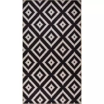 Covor negru lavabil 150x80 cm - Vitaus imagine