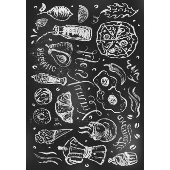 Covor negru lavabil 160x230 cm Life Is Yummy - Vitaus imagine