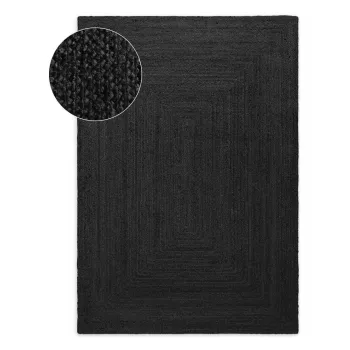 Covor negru reversibil/tesut manual din iuta 60x90 cm Juno - Hanse Home imagine