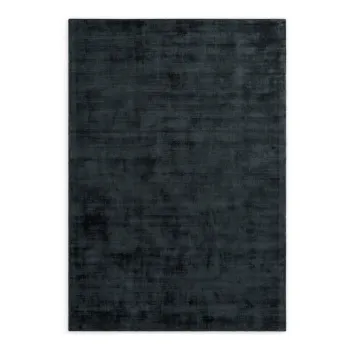 Covor negru tesut manual din viscoza 160x230 cm Noemi - Vikosa imagine