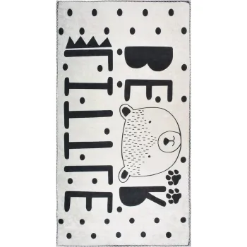 Covor pentru copii alb-negru lavabil 160x230 cm Little Bear - Vitaus imagine