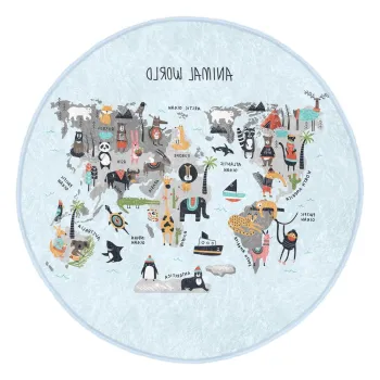 Covor pentru copii albastru deschis o 100 cm Comfort - Mila Home imagine