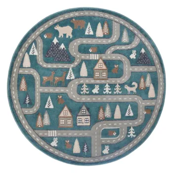 Covor pentru copii albastru petrol o 140 cm Streets - Hanse Home imagine