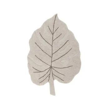 Covor pentru copii bej lavabil/tesut manual din bumbac 120x180 cm Monstera Natural - Lorena Canals imagine