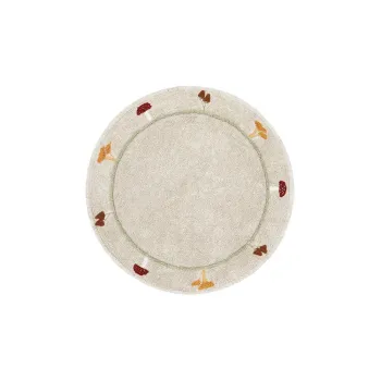 Covor pentru copii bej lavabil/tesut manual din bumbac o140 cm Chanterelle - Lorena Canals imagine