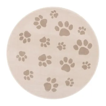 Covor pentru copii bej o133 cm Paws Light Beige - FD imagine