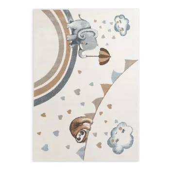 Covor pentru copii crem 120x170 cm Walk like an Elephant Rainy Party - Villeroy&Boch imagine