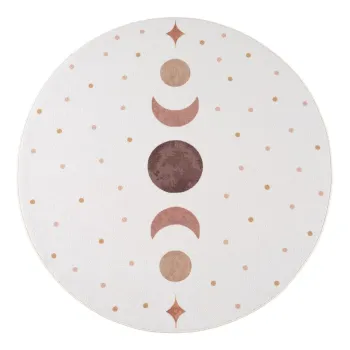 Covor pentru copii crem lavabil A,120 cm Coco 1136 aEURAyyildiz Carpets imagine