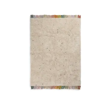 Covor pentru copii, crem, lavabil, tesut manual din bumbac 120x160 cm Stardust - Lorena Canals imagine