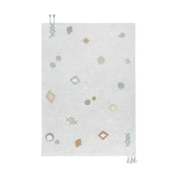 Covor pentru copii crem lavabil/tesut manual din bumbac 140x200 cm Kim - Lorena Canals imagine