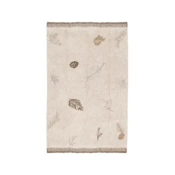 Covor pentru copii crem lavabil/tesut manual din bumbac 170x240 cm Pine Forest - Lorena Canals imagine