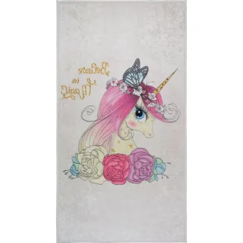 Covor pentru copii fildes lavabil 120x180 cm Cute Unicorn - Vitaus imagine