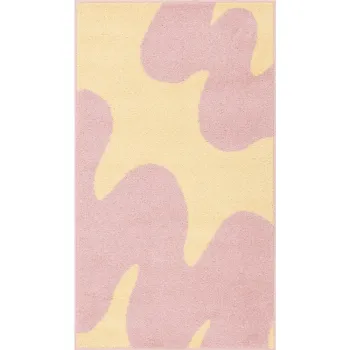 Covor pentru copii galben-roz 120x170 cm Hugsy Vanilla - FD imagine