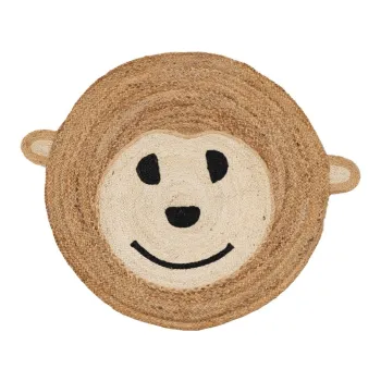 Covor pentru copii in culoare naturala din iuta o 100 cm Chiquillo - Ixia imagine