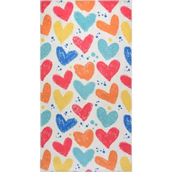 Covor pentru copii lavabil 100x160 cm Hearts of Love - Vitaus imagine
