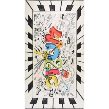 Covor pentru copii lavabil 160x230 cm Musical - Vitaus imagine