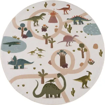 Covor pentru copii lavabil A,120 cm Coco 1131 aEURAyyildiz Carpets imagine