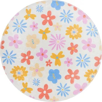 Covor pentru copii lavabil o100 cm Joyfull Garden - Vitaus imagine