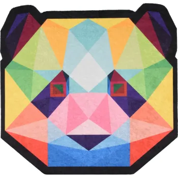 Covor pentru copii lavabil o100 cm Rainbow Panda - Vitaus imagine