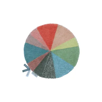 Covor pentru copii lavabil/tesut manual din lana o120 cm Pie Chart - Lorena Canals imagine