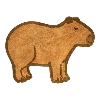 Covor pentru copii maro din bumbac 52x68 cm Capybara - Sass & Belle imagine