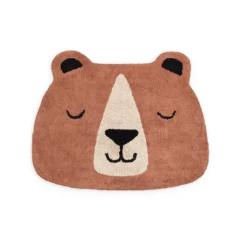 Covor pentru copii maro lavabil/tesut manual din bumbac 101x120 cm Snuggle Benni - Hanse Home imagine