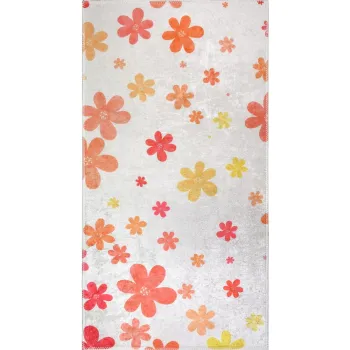 Covor pentru copii portocaliu-fildes lavabil 120x180 cm Fall Flowers - Vitaus imagine