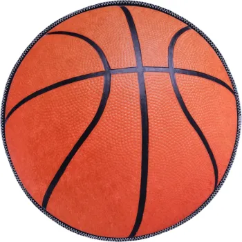 Covor pentru copii portocaliu lavabil o120 cm Basketball - Vitaus imagine