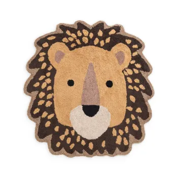 Covor pentru copii portocaliu/maro lavabil/tesut manual din bumbac 120x125 cm Snuggle Roary - Hanse Home imagine