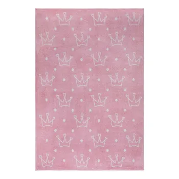 Covor pentru copii roz 160x235 cm Crowns - Hanse Home imagine