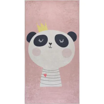Covor pentru copii roz deschis lavabil 100x160 cm Royalty Mascot - Vitaus imagine