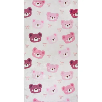 Covor pentru copii roz-fildes lavabil 160x230 cm Cute Teddies Pink - Vitaus imagine