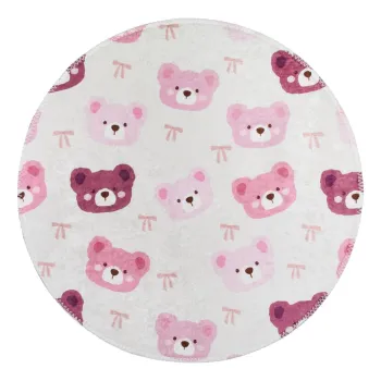 Covor pentru copii roz-fildes lavabil o120 cm Cute Teddies Pink - Vitaus imagine