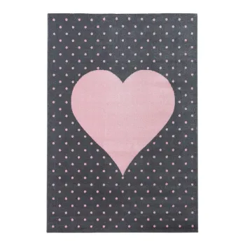 Covor pentru copii roz/gri 120x170 cm Bambi - Ayyildiz Carpets imagine