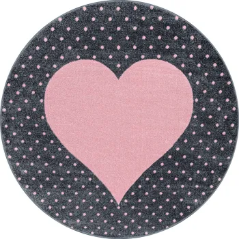 Covor pentru copii roz/gri o 160 cm Bambi - Ayyildiz Carpets imagine