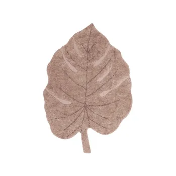 Covor pentru copii roz lavabil/tesut manual din bumbac 120x180 cm Monstera Vintage Nude - Lorena Canals imagine