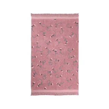 Covor pentru copii roz lavabil/tesut manual din bumbac 140x210 cm English Garden Ash Rose - Lorena Canals imagine