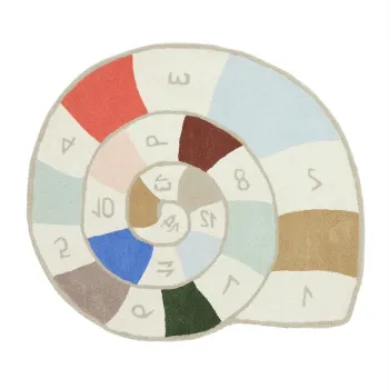 Covor pentru copii tesut manual din amestesc de lana 100x112 cm Nautilus - OYOY Mini imagine